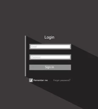 Member login Stock Illustration