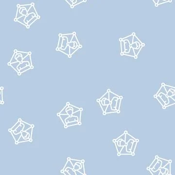 Member registration line vector seamless pattern Stock Illustration