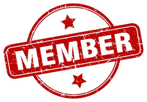 Member sign Stock Illustration