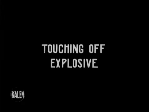 Members exploding an old shipwreck - 1911 Video stock 97229784