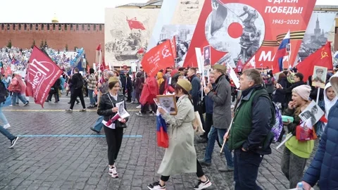 Members of the Immortal Regiment Stock-Footage 198353650
