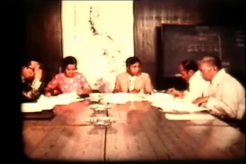 Members of multi sectorial programme discuss expansion of clinic services - 1974 Stock Footage 106620912
