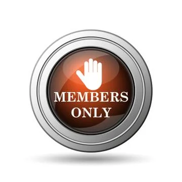Members only icon Stock Illustration