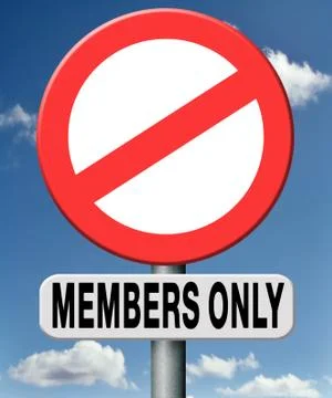 Members only Stock Illustration