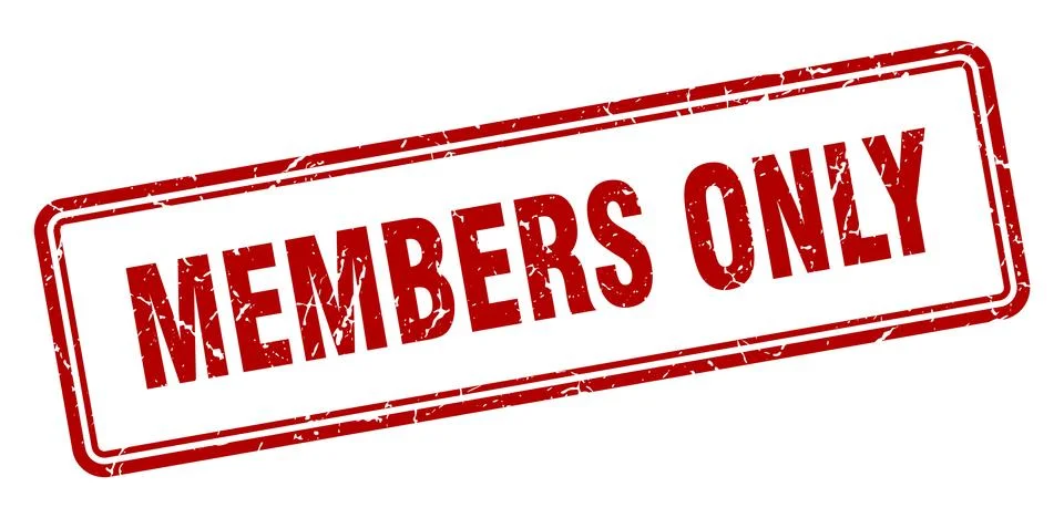 Members only Illustrazione stock