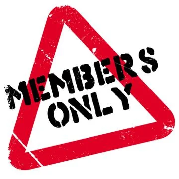 Members only rubber stamp Stock Illustration