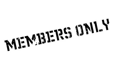 Members Only rubber stamp Stock Illustration