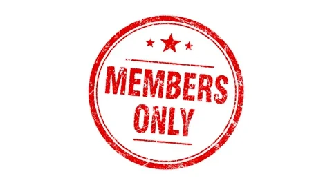 MEMBERS ONLY stamp Stock Footage 1847991