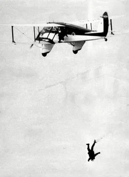 Members Of The Parachute Regiment's Free-fall Parachute Team Jumping From A De H Stock Photos