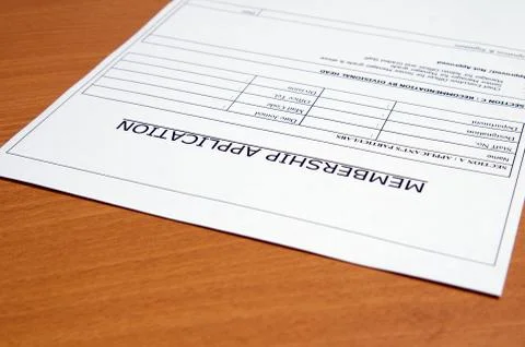 Membership application Stock Photos