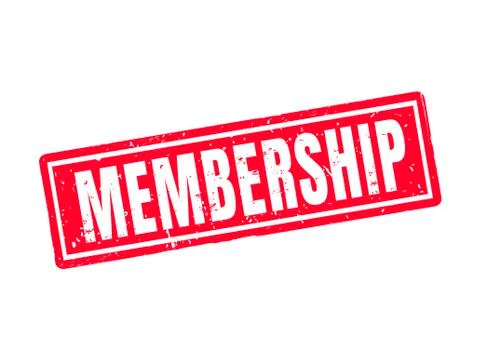 Membership red stamp style Stock Illustration