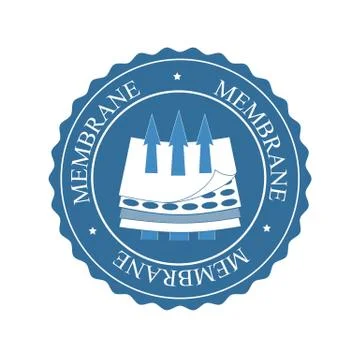 Membrane fabric vector sign Stock Illustration