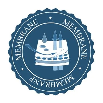 Membrane fabric vector sign. Sircle shape icon Stock Illustration