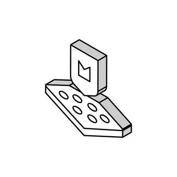 Membrane fabrics properties isometric icon vector illustration Stock Illustration