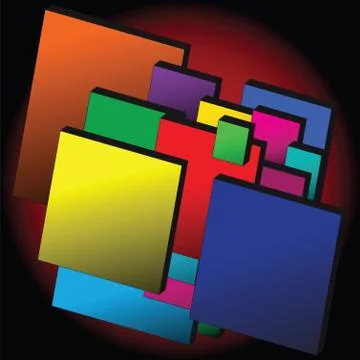 Memo Blocks Design template Stock Illustration