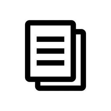 Memo icon. Copy icon. Document and contract. Vector. イラスト素材