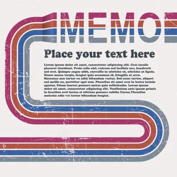 Memo Stock Illustration