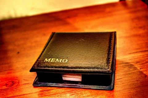 Memo lists office stuff hdr Stock Photos