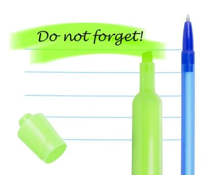 Memo note design. Stock Photos