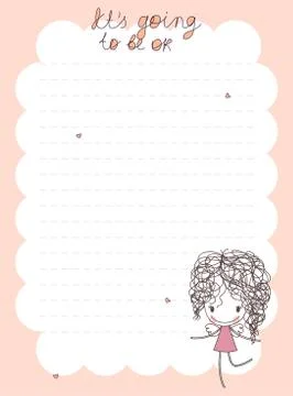 Memo paper design Ilustração Stock