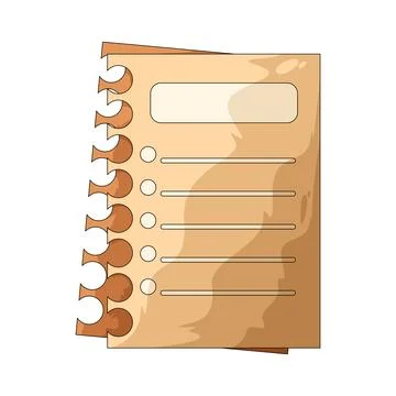 Memo paper illustration Stock Illustration