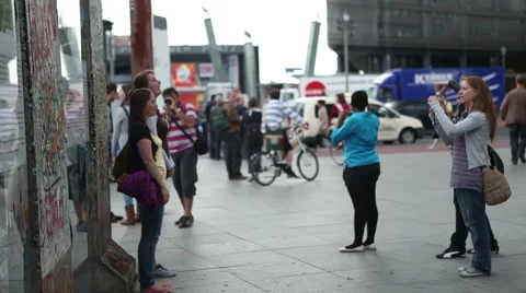 Memorial of the Berlin Wall Stock Footage 48295974