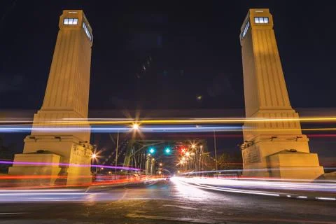 Memorial bridge. Stock Photos