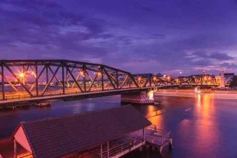 Memorial bridge. Stock Photos
