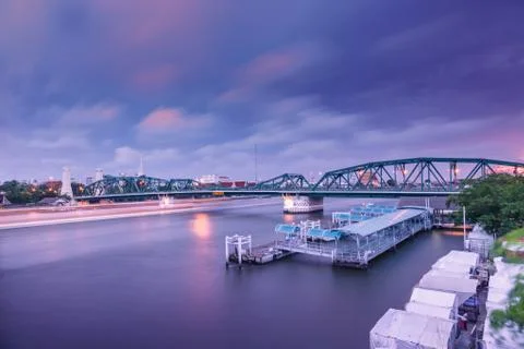 Memorial bridge. Stock Photos