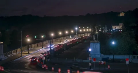 Memorial Bridge time-lapse Stock Footage 141592363