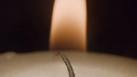 Memorial candle flame 4k Stock Footage 107221568