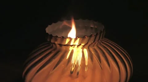 Memorial candle Stock Footage 11825342