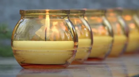 Memorial candles Video stock 11825189