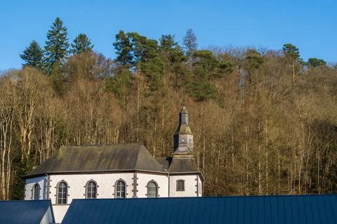 Memorial Colonel Hurley E. Fuller in Clervaux, Luxemburg Stock Photos