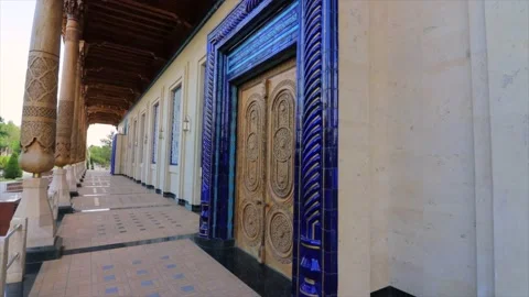 Memorial complex and park of repression victims in center of Tashkent Stock-Footage 195850172