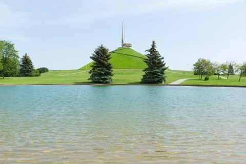 Memorial complex "Hill of Glory" in Belarus Stock Photos