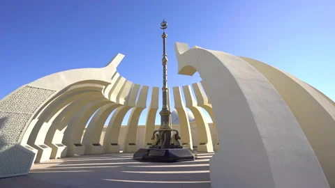 Memorial complex of the Kazakh Khanate Video stock 220695548