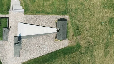 Memorial complex in Khatyn. Burn village Stock Footage 89700545