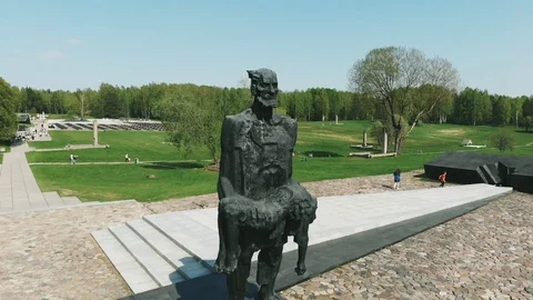 Memorial complex in Khatyn. Stock Footage 89700521