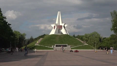Memorial complex "Kurgan of Immortality". Bryansk, Russia Video stock 264622068