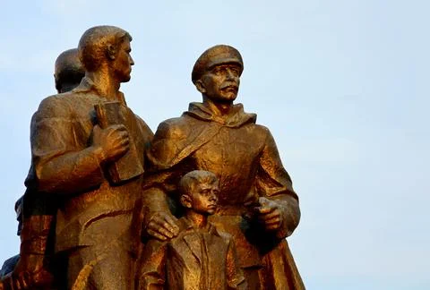 Memorial complex "Liberators of Vitebsk - Soviet soldiers, partisans and unde Foto stock
