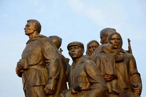 Memorial complex "Liberators of Vitebsk - Soviet soldiers, partisans and unde Stock Photos