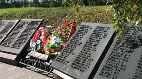 The memorial complex "Proryv". Belaru Stock Footage 120743826