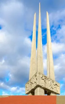 Memorial complex Three bayonets, Vitebsk, Belarus Stock Photos
