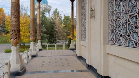 Memorial Complex to Victims of Repression in Tashkent Corridor View 库存照片
