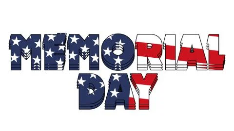 Memorial Day 004 Stock Illustration