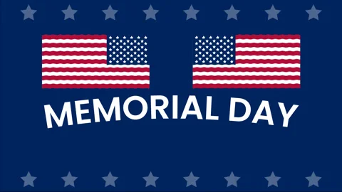 Memorial Day Animation Background v1 Stock Footage 193226378