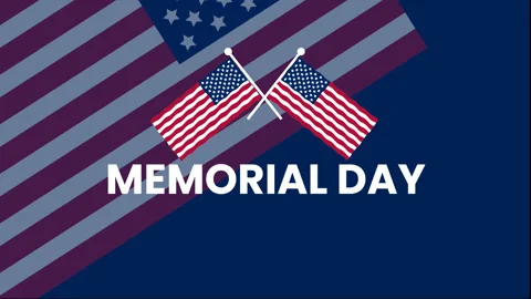 Memorial Day Animation Background v2 Stock Footage 194801603