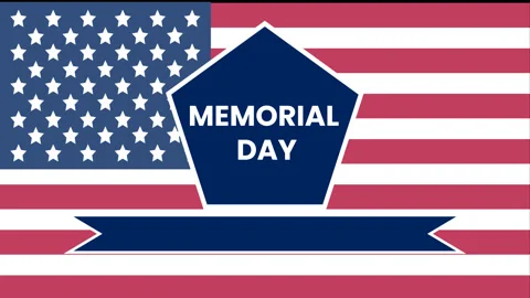 Memorial Day Animation Background v4 Stock Footage 194801446