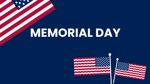 Memorial Day Animation Background v5 Stock Footage 194801653